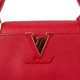 Louis Vuitton Rouge Leather Capucines BB Hanbag