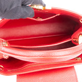 Louis Vuitton Rouge Leather Capucines BB Hanbag