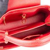 Louis Vuitton Rouge Leather Capucines BB Hanbag