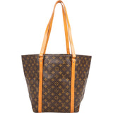 Louis Vuitton Canvas Monogram Sac Shopping Shoulder Bag