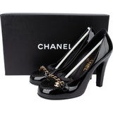 Chanel Patent Leather Chain CC Heels (34)