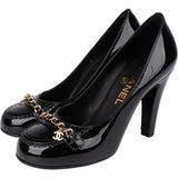 Chanel Patent Leather Chain CC Heels (34)