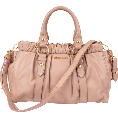 Miu Miu Classic Leather City Handbag