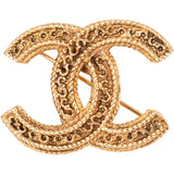 Chanel Golden CC Ornament Brooch