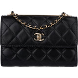 Chanel Quilted Lambskin Trendy Wallet On Chain Crossbody Bag