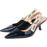 Christian Dior Patent Leather JÁdior Slingback Heels (38)