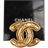 Chanel Golden Metelasse CC Brooch