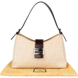 Fendi FF Monogram Baguette Buckle Shoulder Bag