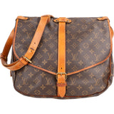 Louis Vuitton Canvas Monogram Saumur 35 Crossbody Bag