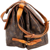 Louis Vuitton Canvas Monogram Saumur 35 Crossbody Bag