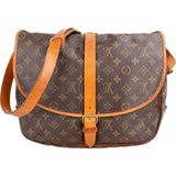 Louis Vuitton Canvas Monogram Saumur 35 Crossbody Bag