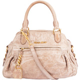 Miu Miu Faded Pink Leather City Handbag