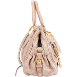 Miu Miu Faded Pink Leather City Handbag