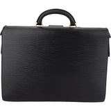 Louis Vuitton Noir Epi Leather Serviette Business Handbag