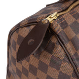 Louis Vuitton Damier Ebene Monogram Speedy 30 Handbag