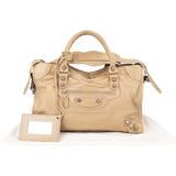 Balenciaga Beige Leather City Handbag