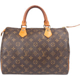 Louis Vuitton Canvas Monogram Speedy 30 Handbag