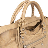 Balenciaga Beige Leather City Handbag