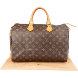 Louis Vuitton Canvas Monogram Speedy 35 Handbag