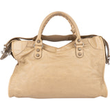 Balenciaga Beige Leather City Handbag