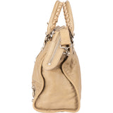 Balenciaga Beige Leather City Handbag