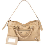 Balenciaga Beige Leather City Handbag