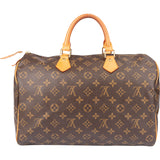 Louis Vuitton Canvas Monogram Speedy 35 Handbag