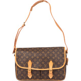 Louis Vuitton Canvas Monogram Gibeciere Crossbody Bag