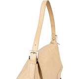 Fendi Beige Leather Baguette Mamma Handbag