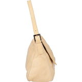 Fendi Beige Leather Baguette Mamma Handbag