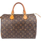 Louis Vuitton Canvas Monogram Speedy 30 Handbag