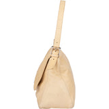 Fendi Beige Leather Baguette Mamma Handbag
