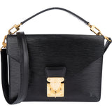 Louis Vuitton Noir Epi Leather Biface Handbag