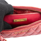 Miu Miu Quilted Leather Mini Crossbody Bag