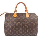Louis Vuitton Canvas Monogram Speedy 30 Handbag