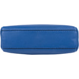 Fendi Blue Leather Mini Peekaboo Handbag