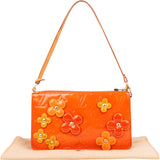 Louis Vuitton Vernis Monogram Lexington Fleurs Pochette Accessoire Handbag