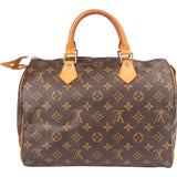 Louis Vuitton Canvas Monogram Speedy 30 Handbag