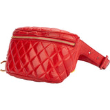 Chanel Rouge Quilted Lambskin Bumbag