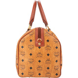 MCM Visetos Monogram Boston Handbag