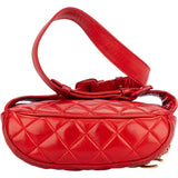 Chanel Rouge Quilted Lambskin Bumbag