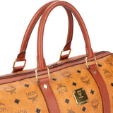 MCM Visetos Monogram Boston Handbag