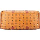 MCM Visetos Monogram Boston Handbag