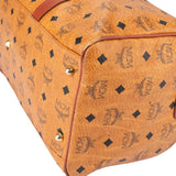 MCM Visetos Monogram Boston Handbag