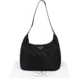 Prada Black Nylon Triangle Shoulder Bag