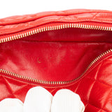 Chanel Rouge Quilted Lambskin Bumbag