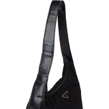 Prada Black Nylon Triangle Shoulder Bag