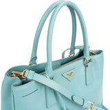 Prada Turquoise Saffiano Leather Galleria Handbag