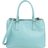 Prada Turquoise Saffiano Leather Galleria Handbag