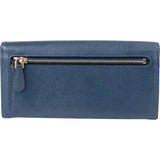 Prada Bleu Saffiano Leather Wallet